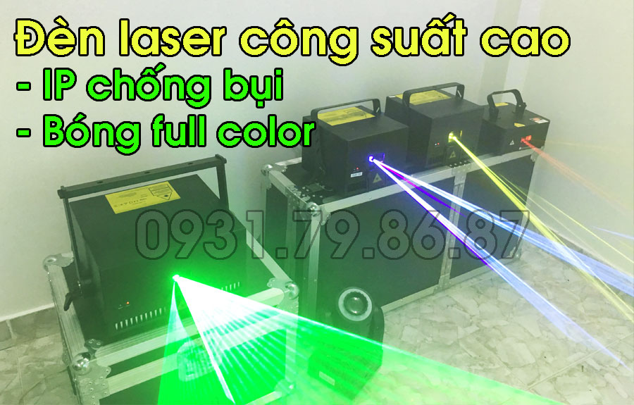 đèn laser công suất cao ánh sáng siêu mạnh