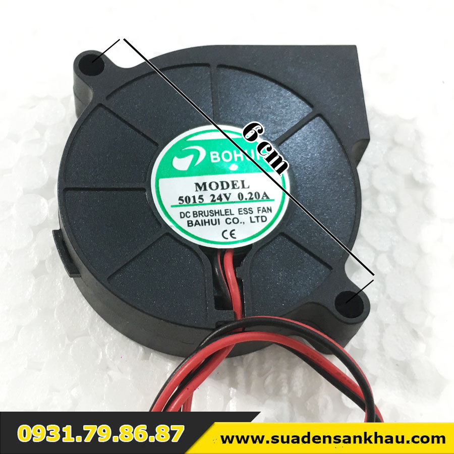 quạt sò mini 24v cho đèn beam 