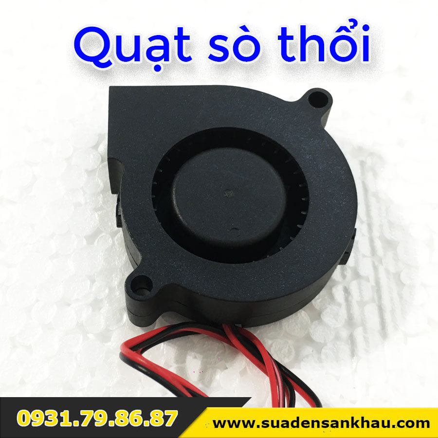 Quạt sò, sên mini 12V-24V thổi bóng beam